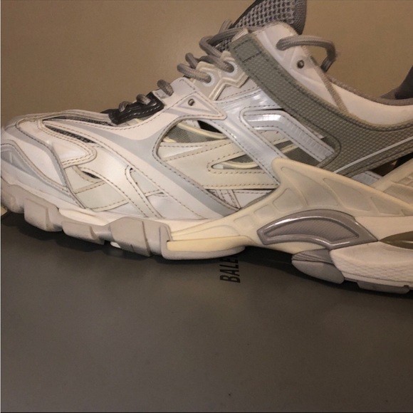 Balenciaga track 2 sneakers white & grey size 11 - Picture 10 of 11